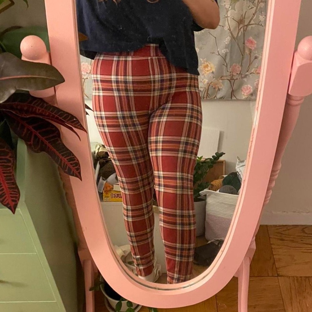American Eagle plaid leggings
